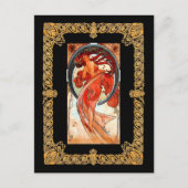 Alphonse Mucha - Tanz Postkarte (Vorderseite)