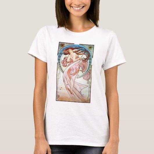 Alphonse Mucha Tanz T-Shirt (Vorderseite)