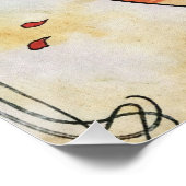 Alphonse Mucha Tanz Vintage Jugendstil-Malerei Poster (Ecke)