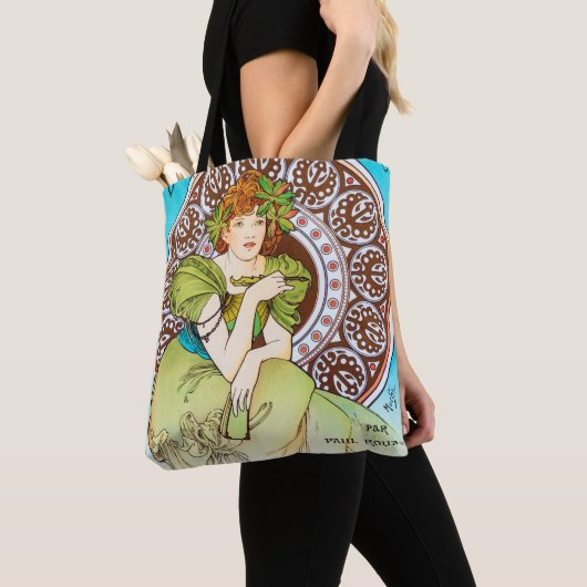 Alphonse Mucha Tasche (Von Nahem)