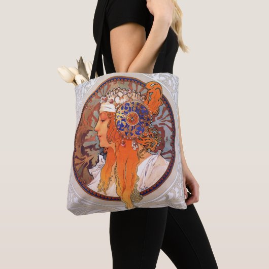 Alphonse Mucha Tasche (Von Nahem)