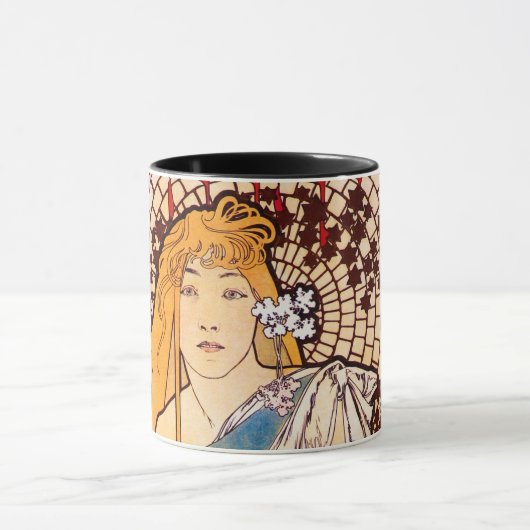 Alphonse Mucha Tasse (Zentrum)