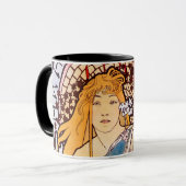 Alphonse Mucha Tasse (Vorderseite Links)
