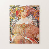 Alphonse Mucha Taydream Vintages Jugendstil Puzzle (Vertikal)