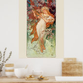Alphonse Mucha, The Seasons (1896) Spring Poster (Küche)