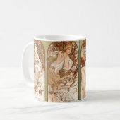 Alphonse Mucha The Seasons 1897 Art Nouveau Kaffeetasse (Vorderseite Links)