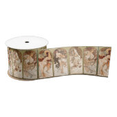 Alphonse Mucha The Seasons 1897 Art Nouveau Satinband (Spule)