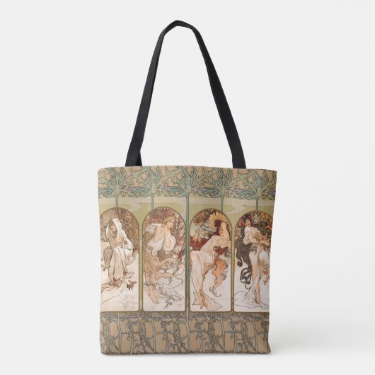 Alphonse Mucha The Seasons 1897 Art Nouveau Tasche (Rückseite)