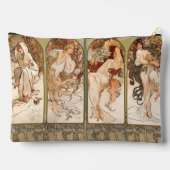 Alphonse Mucha The Seasons 1897 Art Nouveau Zubehörtasche (Rückseite)