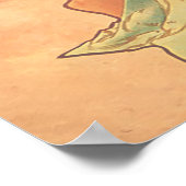 Alphonse Mucha - The Winter - The Seasons Poster (Ecke)