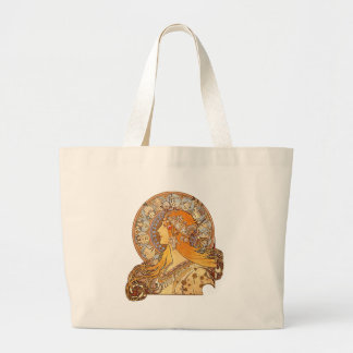 Alphonse Mucha - Tierkreis Jumbo Stoffbeutel
