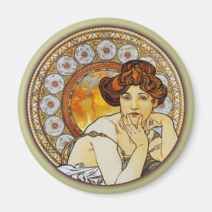 Alphonse Mucha - Topaz Magnet