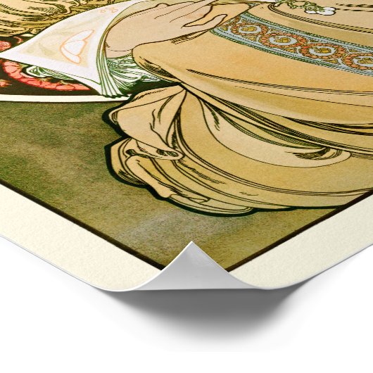 Alphonse Mucha Träverie Daydream CC0879 Art Nouvel Poster (Ecke)