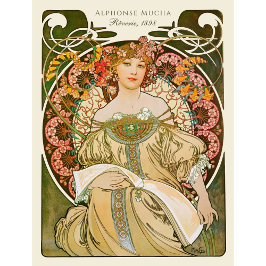 Alphonse Mucha Träverie Daydream CC0879 Art Nouvel Poster
