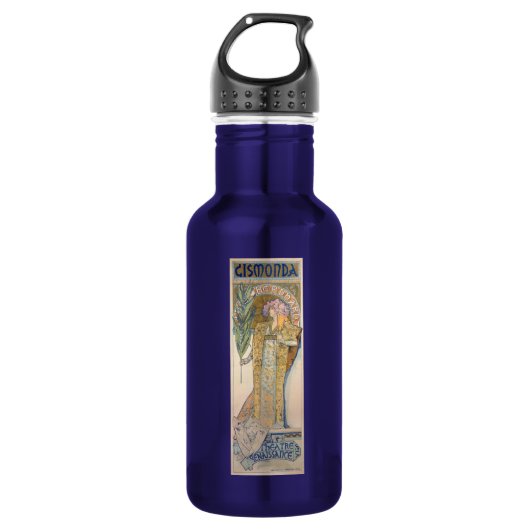 Alphonse Mucha Trinkflasche (Vorderseite)