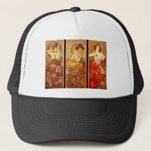 Alphonse Mucha Truckerkappe