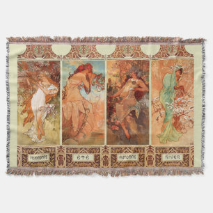Alphonse Mucha Vier Jahreszeiten Art Nouveau Decke