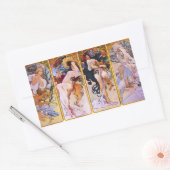 Alphonse Mucha Vier Jahreszeiten Aufkleber (Umschlag)