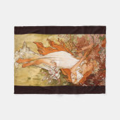 Alphonse Mucha, Vier Jahreszeiten, Frühling Fleecedecke (Vorderseite (Horizontal))