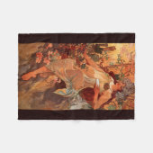 Alphonse Mucha, Vier Jahreszeiten, Herbst Fleecedecke (Vorderseite (Horizontal))