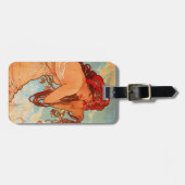 Alphonse Mucha, Vier Jahreszeiten, Sommer Gepäckanhänger (Vorderseite horizontal)