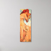 Alphonse Mucha, Vier Jahreszeiten, Sommer Leinwanddruck (Vorderseite)