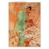 Alphonse Mucha, Vier Jahreszeiten, Winter (Vorne)