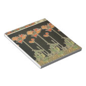 Alphonse Mucha Vintag Popular Art Nouveau Poppies Notizblock (angewinkelt)