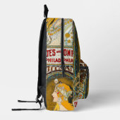 Alphonse Mucha Vintag Whitman's Ad Bedruckter Rucksack (Links)