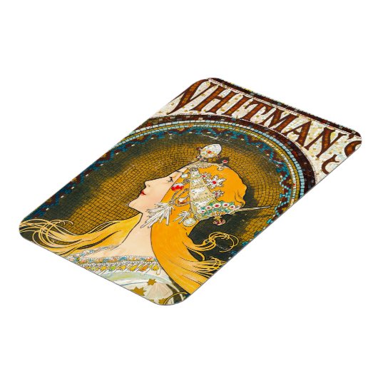 Alphonse Mucha Vintag Whitman's Ad Magnet (Linke Seite)