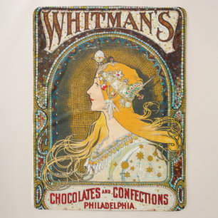 Alphonse Mucha Vintag Whitman's Ad Sherpadecke