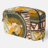 Alphonse Mucha Vintag Whitman's Ad Waschbeutel (Rechte Ecke)