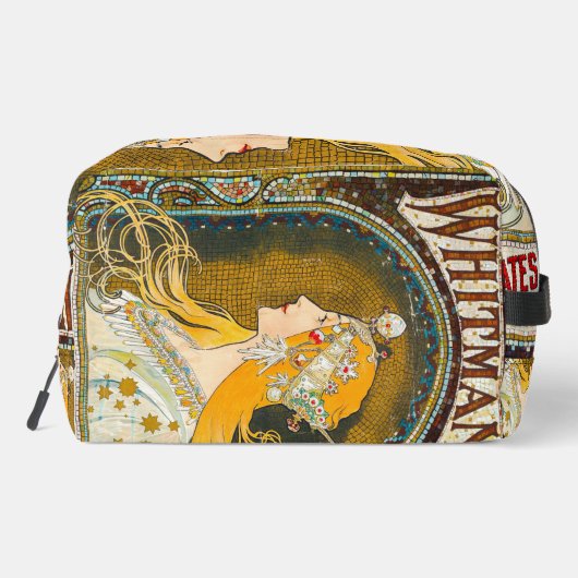Alphonse Mucha Vintag Whitman's Ad Waschbeutel (Rückseite)