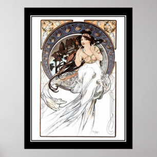 Alphonse Mucha Vintage-Plakat französisch Poster