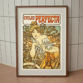 Alphonse Mucha Vintage Plakatwand Kunst Poster