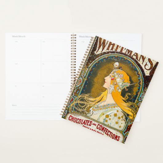 Alphonse Mucha Vintage Whitman's Ad Planer (Anzeige)