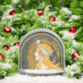 Alphonse Mucha Vintage Whitman's Ad Schneekugeln (Weihnachten)