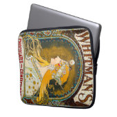 Alphonse Mucha Vintage Whitman's Anzeige Laptopschutzhülle (Vorderseite Links)