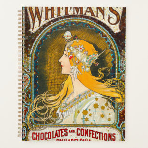 Alphonse Mucha Vintage Whitman's Anzeige Planer