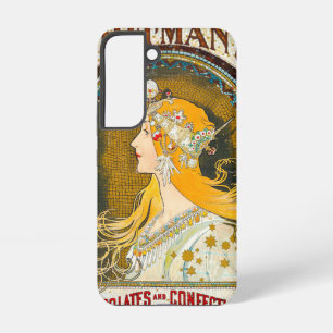 Alphonse Mucha Vintage Whitman's Anzeige Samsung Galaxy Hülle