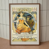 Alphonse Mucha Vintages Jugendstil-Poster Poster