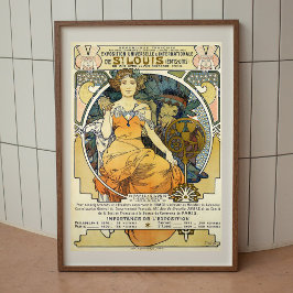 Alphonse Mucha Vintages Jugendstil-Poster Poster
