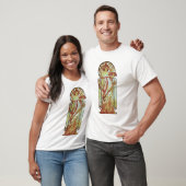 Alphonse Mucha - weißer Stern T-Shirt (Unisex)