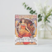 Alphonse Mucha - Weltmesse 1904 St. Louis Postkarte (Stehend Vorderseite)