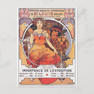 Alphonse Mucha - Weltmesse 1904 St. Louis Postkarte