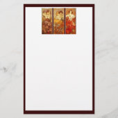 Alphonse Mucha wertvolle Steine Briefpapier (Vorderseite)