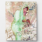 Alphonse Mucha Winter II Fotoplatte (Vorderseite)