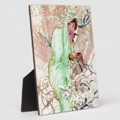 Alphonse Mucha Winter II Fotoplatte (Seite)