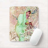 Alphonse Mucha Winter II Mousepad (Mit Mouse)