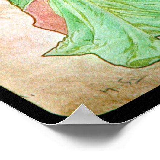 Alphonse Mucha Winter II Poster (Ecke)